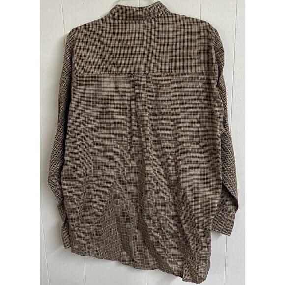 EUC VINTAGE Chaps Ralph Lauren Shirt Mens L Button Down Plaid Design Cotton - Picture 4 of 5